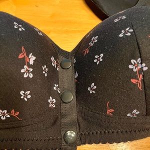Beautiful new button front bra with tags. Size Medium